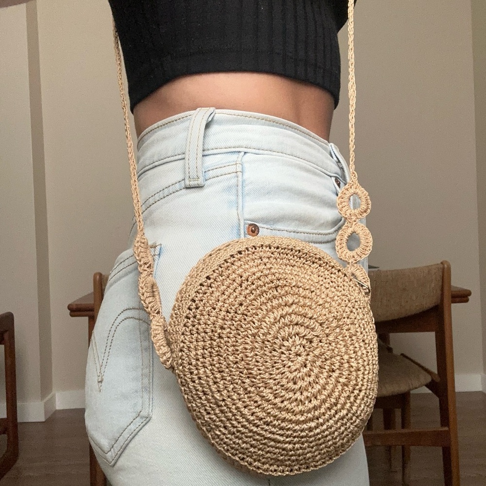 Crochet Knit Crossbody Bag